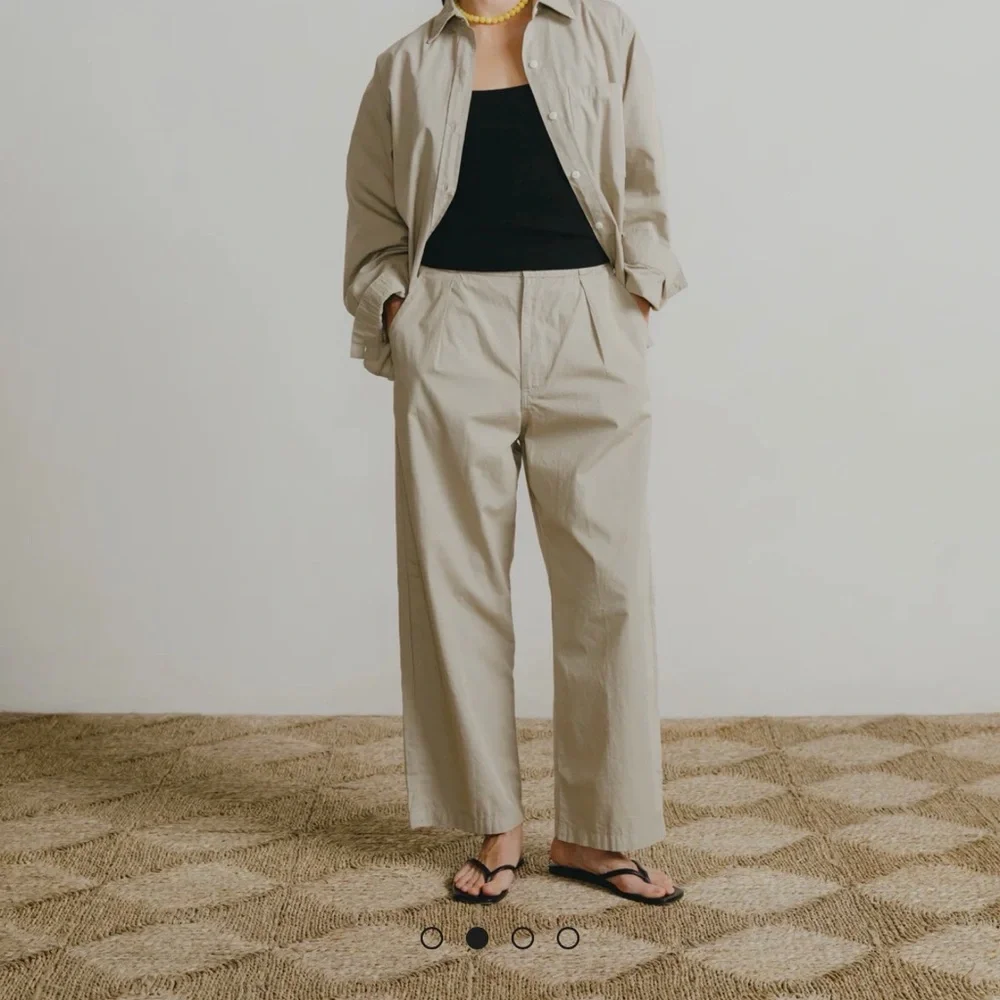 OZMA Poplin Field Pant Size Small Khaki - Picture 4 of 4